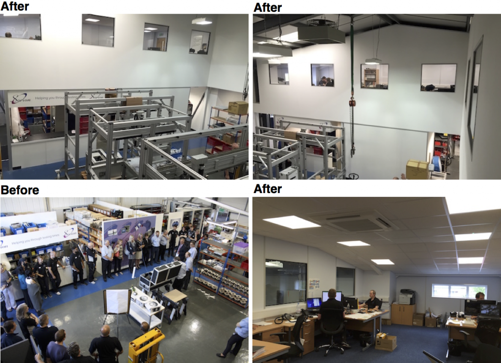 Sorion's improved production, design and support team areas