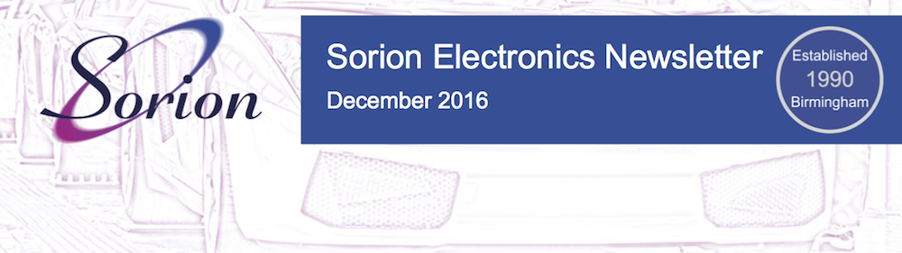 Sorion Electronics December Newsletter