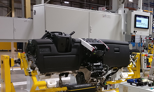 End of line test system for automotive cockpit